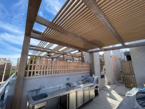 Imagen Pergola con Toldo a Medida